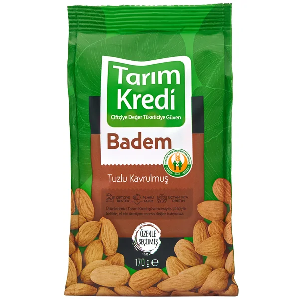 TK PAKETLİ KAVRULMUŞ İÇ BADEM NATUREL